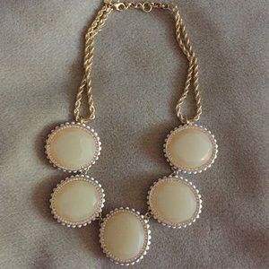 Banana Republic statement necklace. Cream colored.